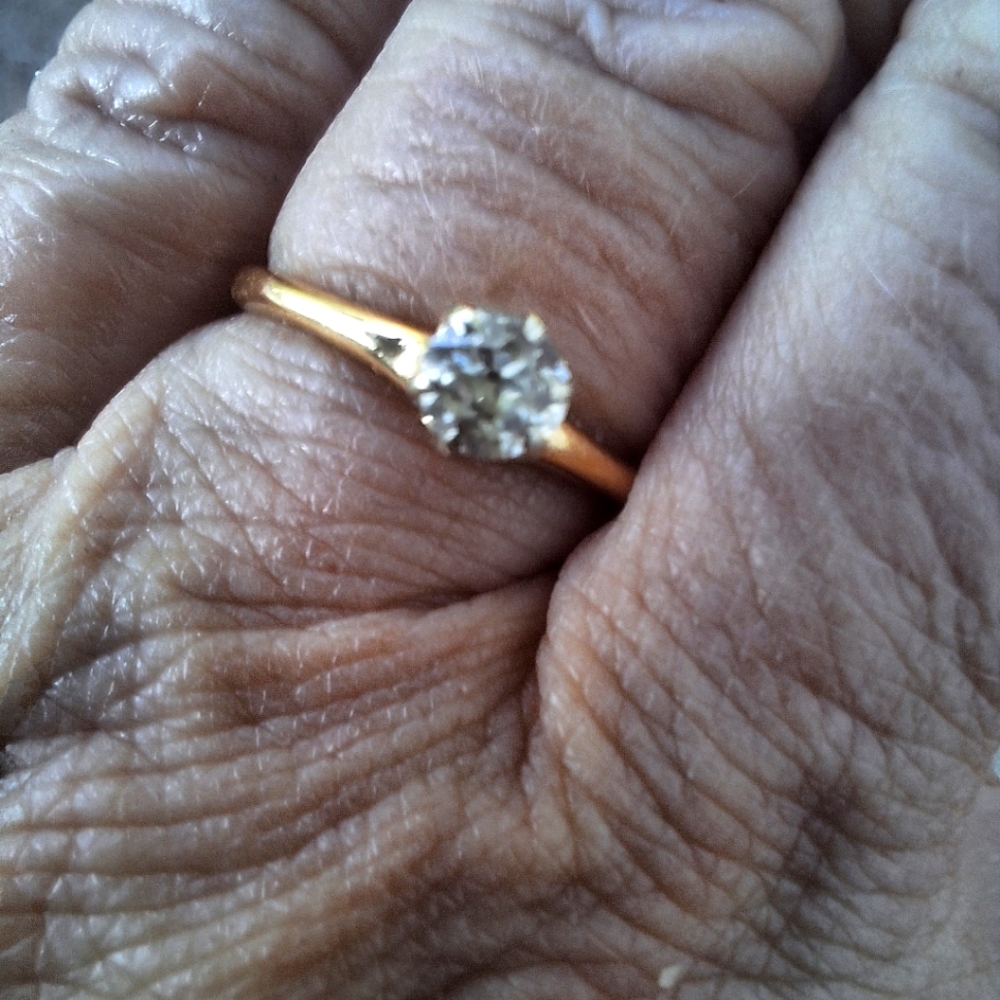 Desirable  14 k Old Mine Diamond  Cut  .  SOLD NOT AVAILABLE